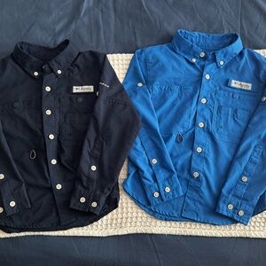 Columbia Black and Blue Outdoor Shirts